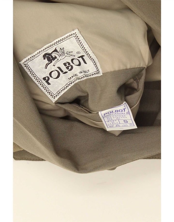 Polbot Ανδρικό Loose Fit Bomber Jacket UK 36 Small Khaki Cotton