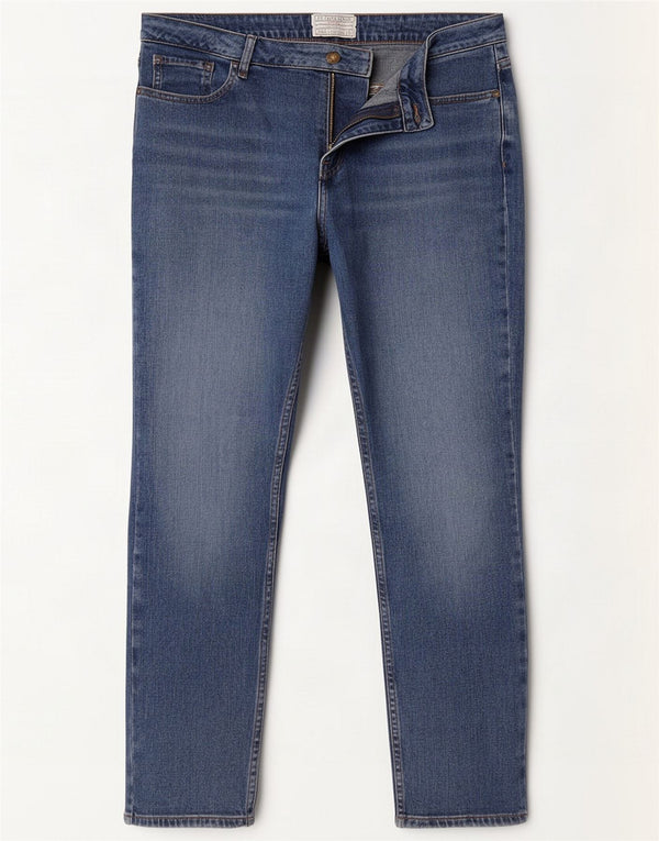 Fat Face Γυναικεία ίσια τζιν UK 14 Large W32 L26 Blue Cotton