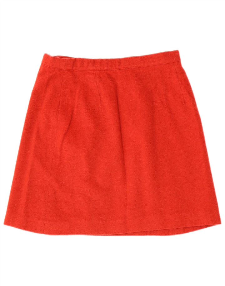 Vintage Γυναικεία Mini Wrap Φούστα W26 Small Maroon