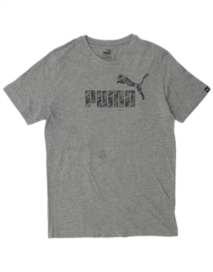 Ανδρικό γραφικό μπλουζάκι Puma Top Medium Grey Flecked