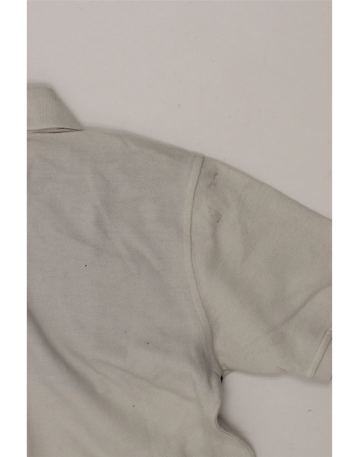 TOMMY HILFIGER Boys Polo Shirt 8-9 Years Medium  White Colourblock Classic Vintage Tommy Hilfiger and Second-Hand Tommy Hilfiger from Messina Hembry 
