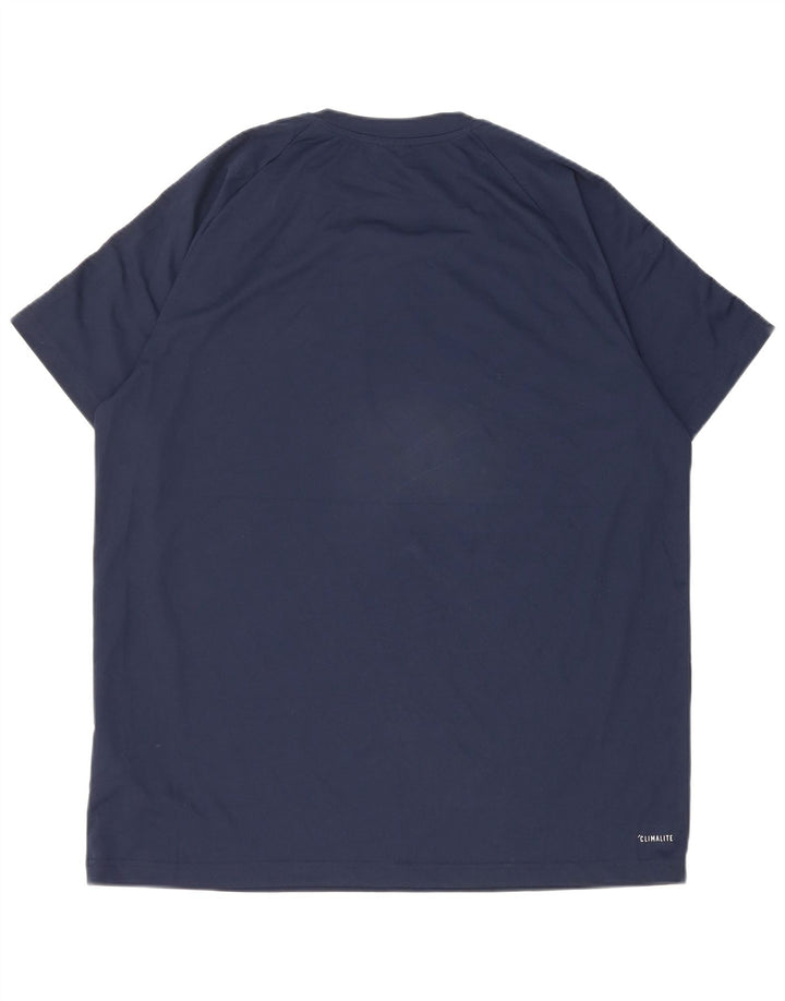 Adidas Ανδρικό T-Shirt Climalite Top XL Navy Blue Polyester