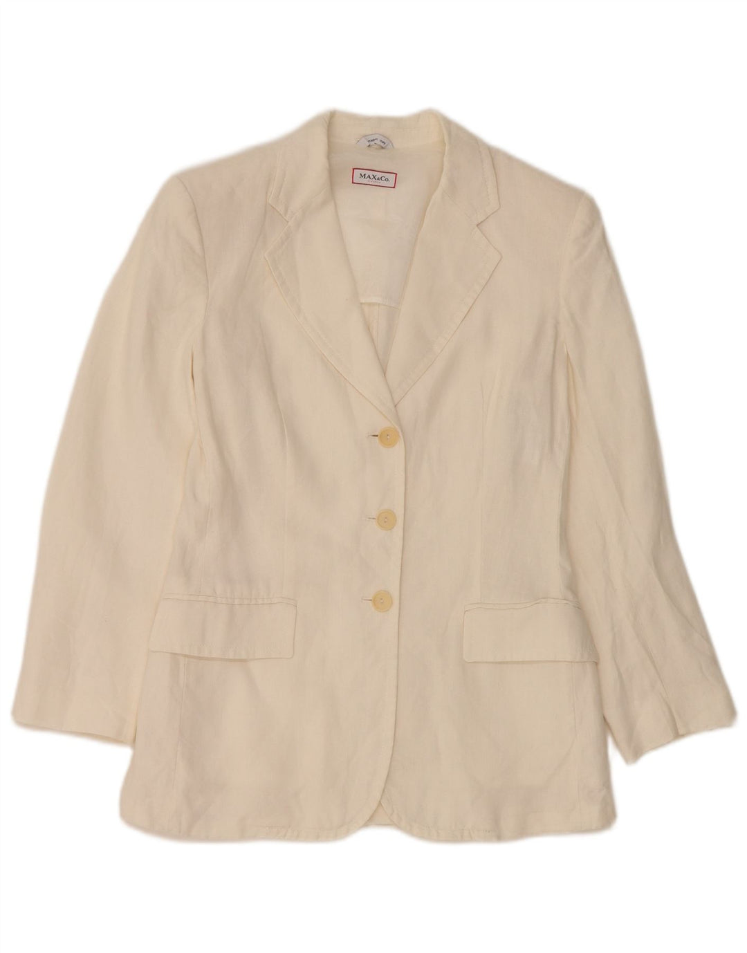 Max & Co. Γυναικείο Μπουφάν blazer UK 8 Small White Len