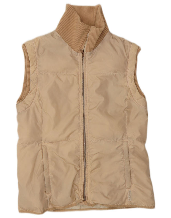 LOTTO Womens Gilet Gilet UK 8 Small Beige Nylon