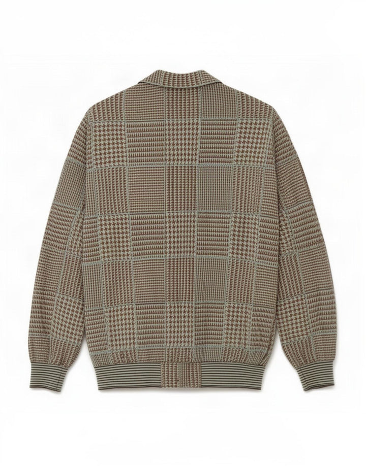 Γυναικεία ζακέτα Liola Τοπ UK 14 μεσαίου καφέ Houndstooth