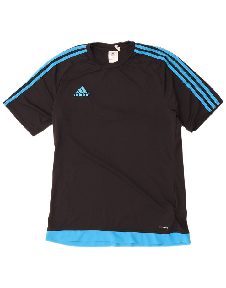 Ανδρικό T-Shirt Climalite Adidas Top Medium Black Colourblock Πολυεστέρας