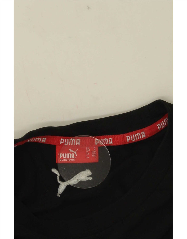 Ανδρικό γραφικό T-Shirt Puma Top Large Μαύρο
