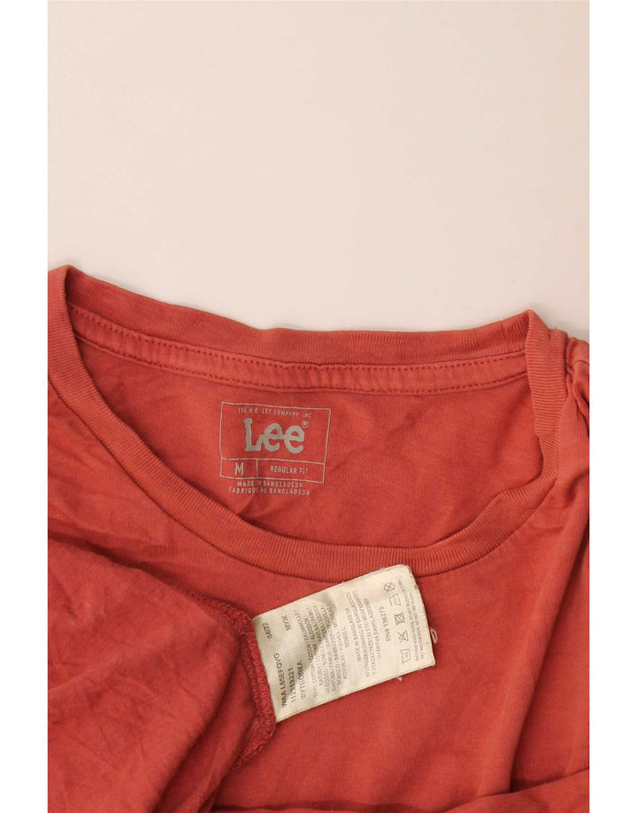 Ανδρικό T-Shirt με κανονική εφαρμογή Lee, μεσαίο κόκκινο βαμβακερό