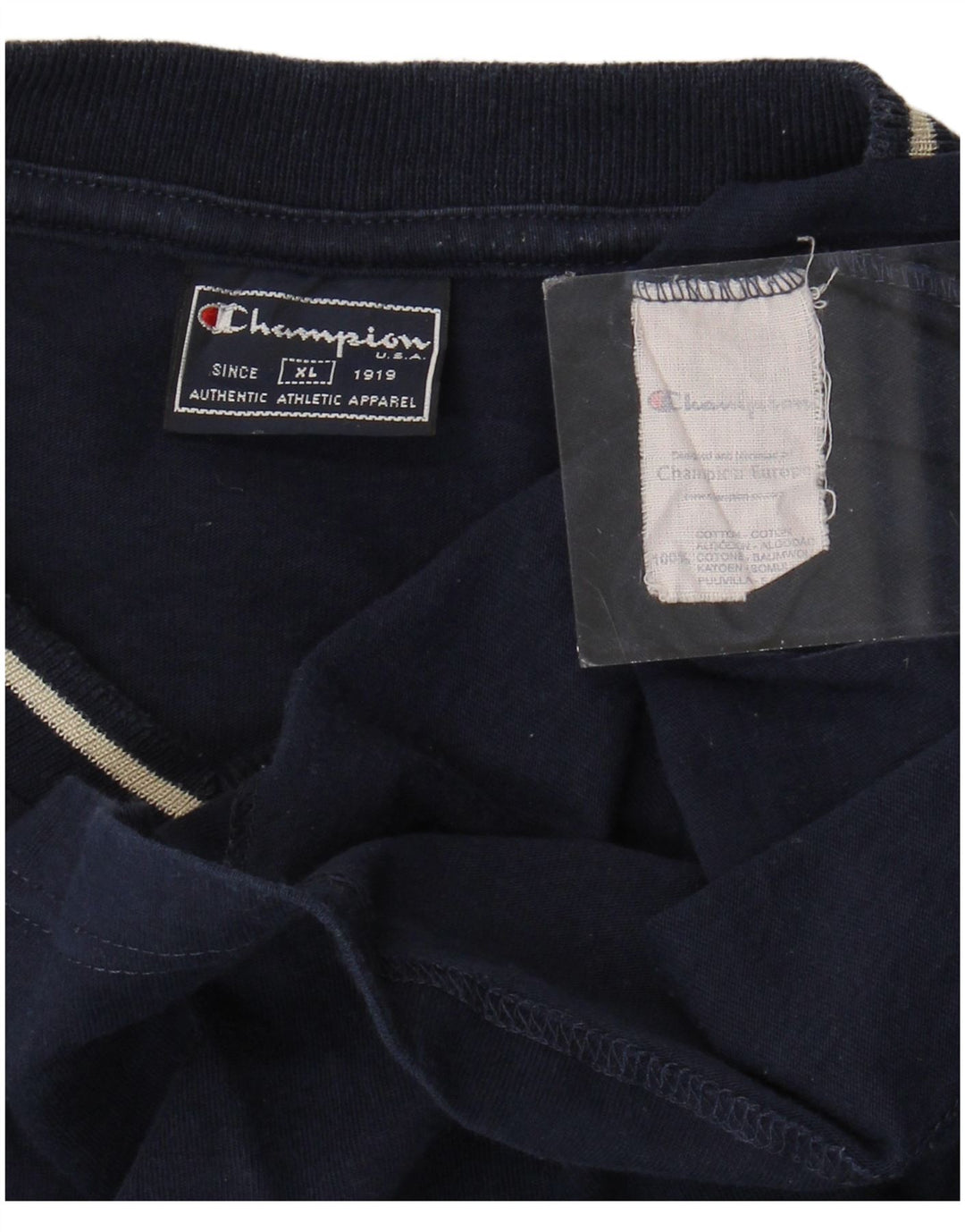 Ανδρικό T-Shirt Champion Top XL Navy Blue Cotton