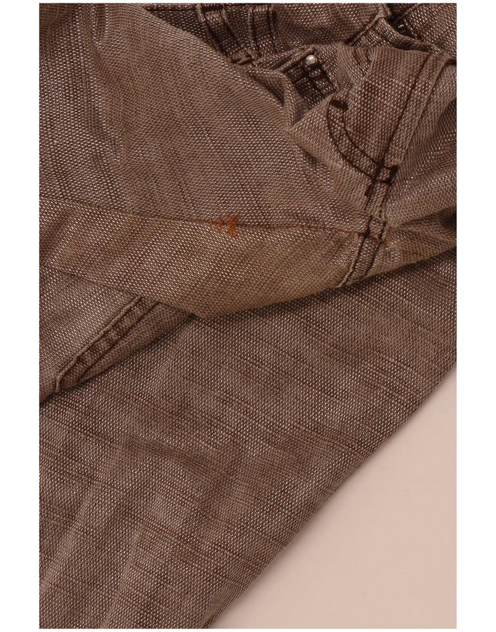 JUST CAVALLI Γυναικείο Slim Casual Παντελόνι IT 40 Small W30 L30 Καφέ Βαμβακερό