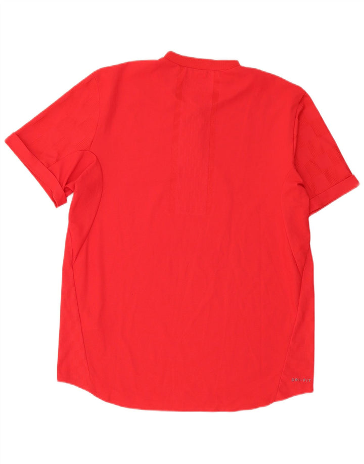 Ανδρικό T-Shirt Nike Dri Fit Top μεγάλο κόκκινο πολυεστέρα