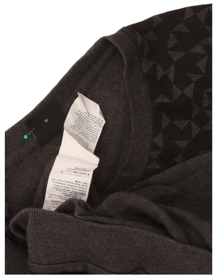 Γυναικείο φούτερ Hugo Boss Jumper UK 14 Μεσαίου Γκρι γεωμετρικό βαμβάκι