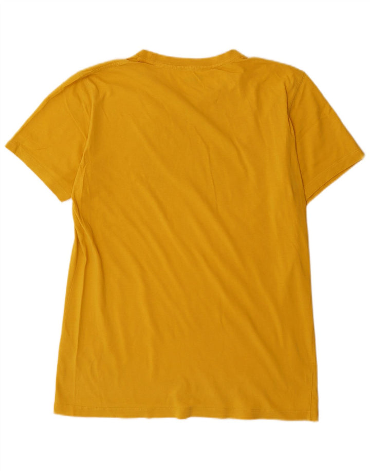 Ανδρικό γραφικό T-Shirt Fjall Raven Top από μεσαίο κίτρινο βαμβάκι