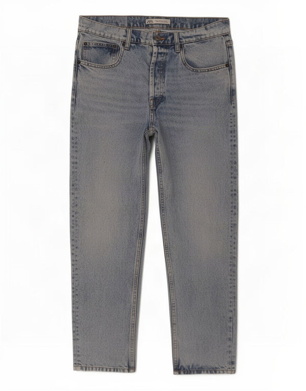 Zara Ανδρικό Slim Jeans EU 42 Large W32 L27 Μπλε βαμβακερό