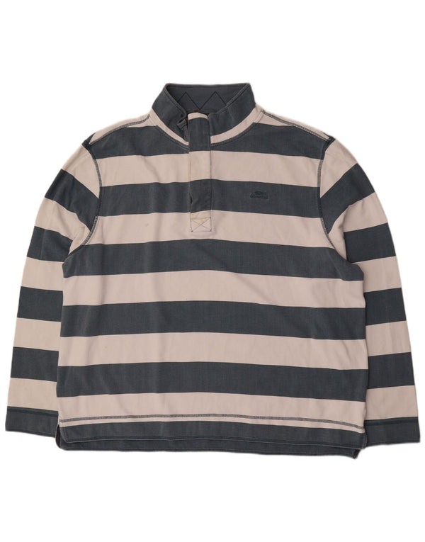 Weird Fish Ανδρικό Φούτερ με φερμουάρ Jumper 4XL Μπλε ριγέ βαμβακερό