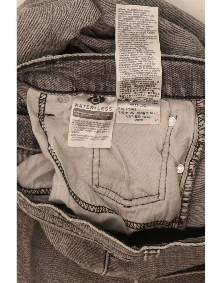 Levi's Mens 511 Slim Jeans W33 L32 Γκρι βαμβακερό