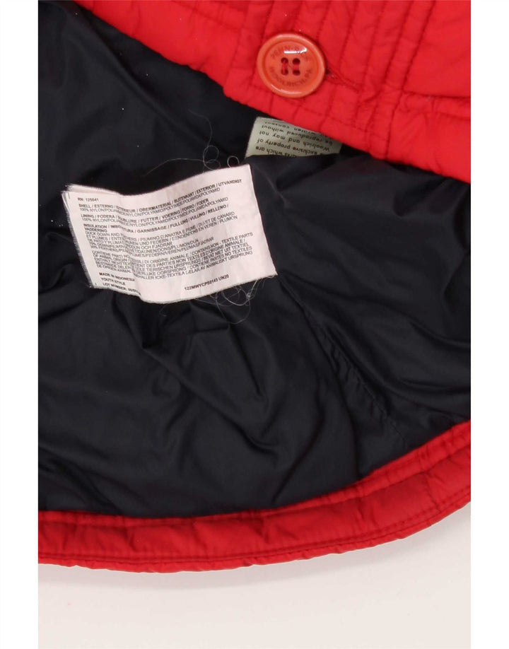 Woolrich Mens Penn-Rich Hooded Jacket UK 38 Medium Red Nylon