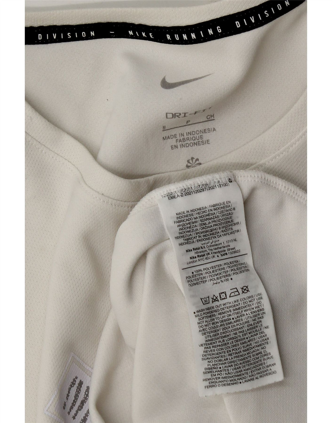 Ανδρικό T-Shirt Nike με γραφικό Dri Fit, μικρό λευκό πολυεστέρα