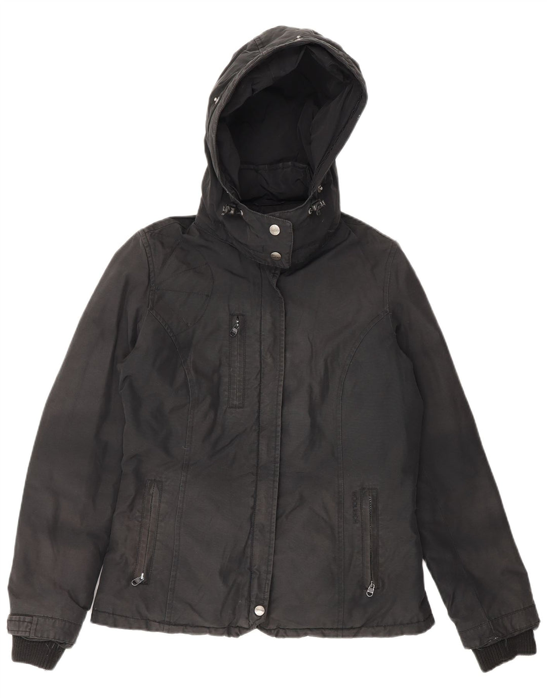 Woolrich Γυναικείο μπουφάν με κουκούλα UK 12 Medium Black