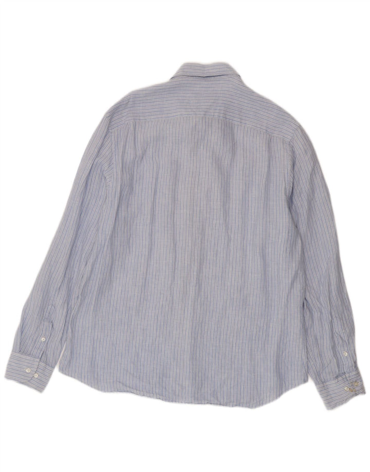 Ανδρικό πουκάμισο Massimo Dutti XL Blue Pinstripe