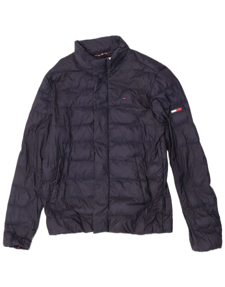 Tommy Hilfiger Ανδρικό μπουφάν με επένδυση UK 36 Small Navy Blue Polyamide