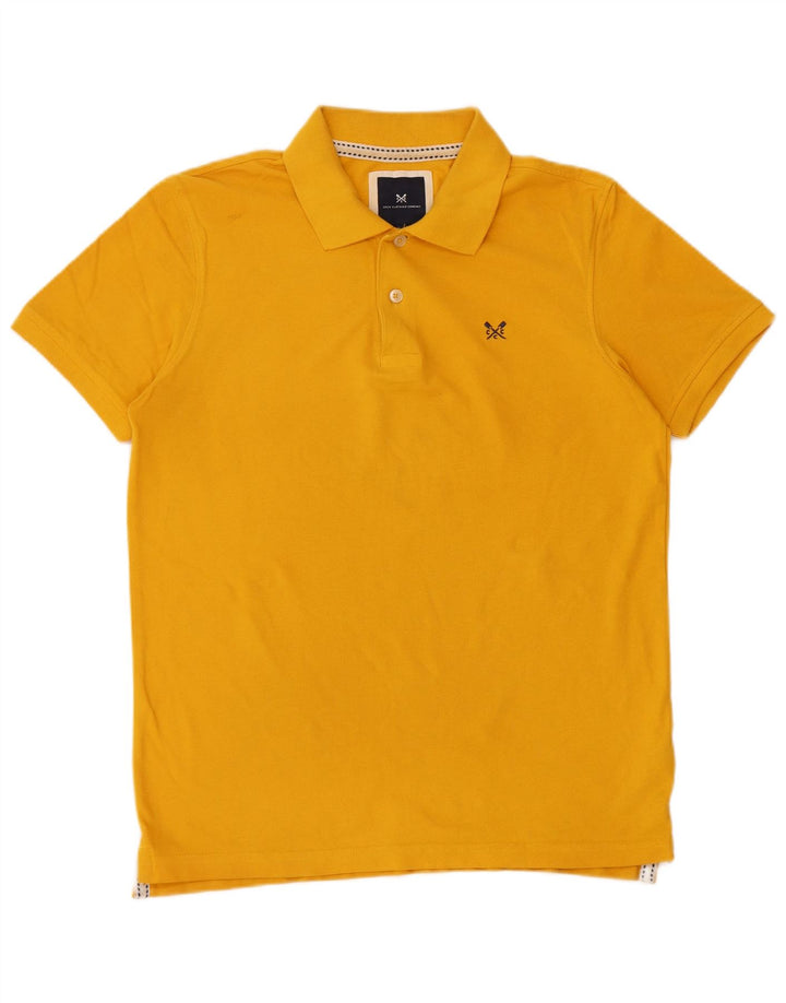 Ανδρικό μπλουζάκι πόλο Crew Clothing, μεσαίο κίτρινο βαμβακερό