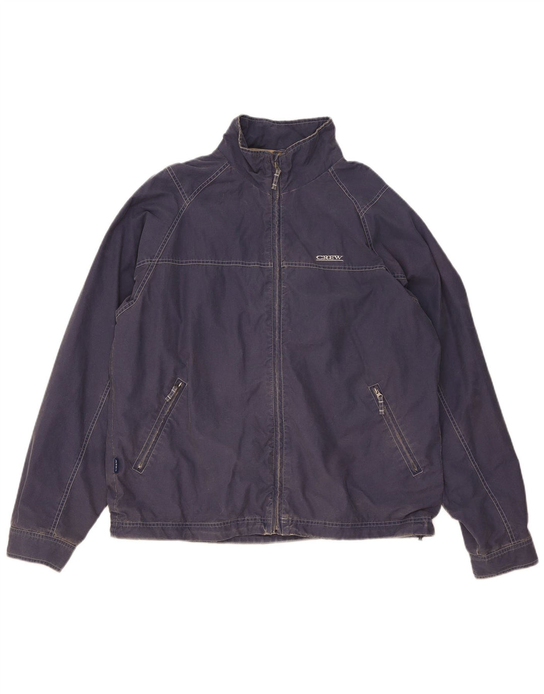 Crew Clothing Ανδρικό Bomber Jacket UK 38 Medium Blue Cotton