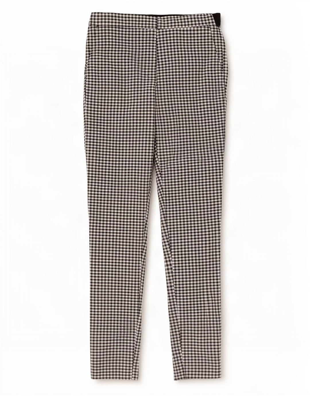 Zara Γυναικείο Slim παντελόνι Chino Small W27 L27 Black Gingham