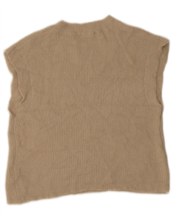 Zara Γυναικείο Γιλέκο Tank Top UK 12 Medium Beige Acrylic