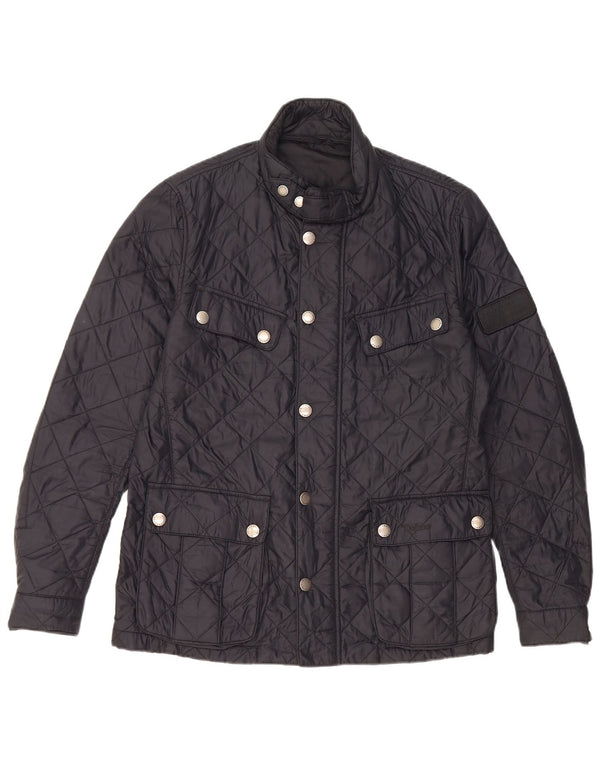 Ανδρικό καπιτονέ μπουφάν Barbour UK 38 Medium Navy Blue Polyamide