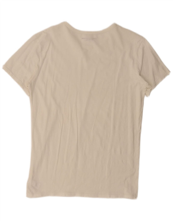 Ανδρικό T-Shirt Tommy Hilfiger Top μεγάλο λευκό βαμβακερό