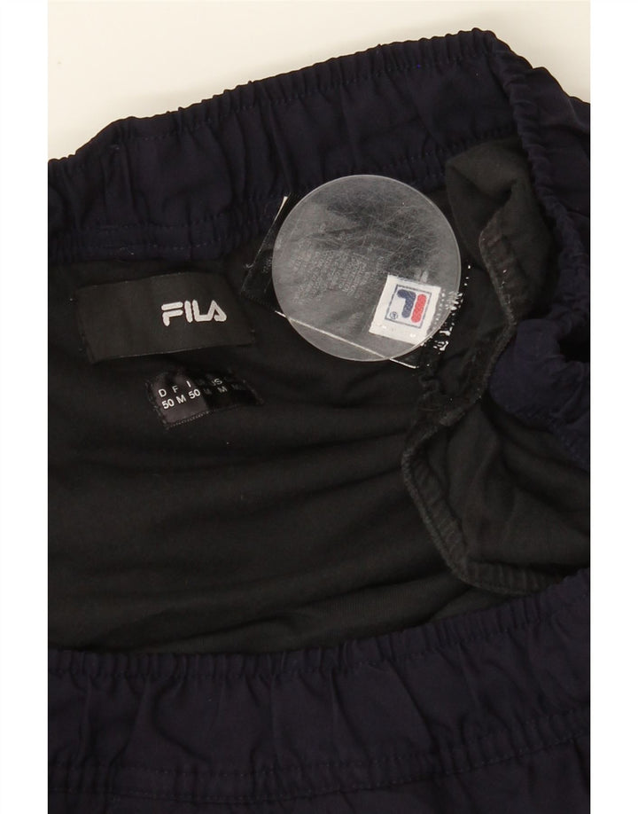FILA Mens Sport Shorts Medium  Navy Blue Polyester