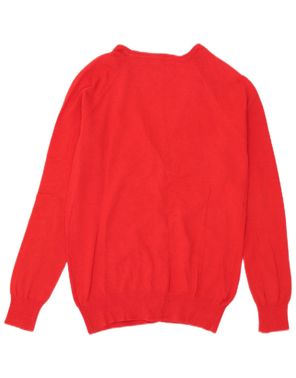 Zara Γυναικείο πουλόβερ ζακέτα UK 18 XL Κόκκινο βαμβακερό