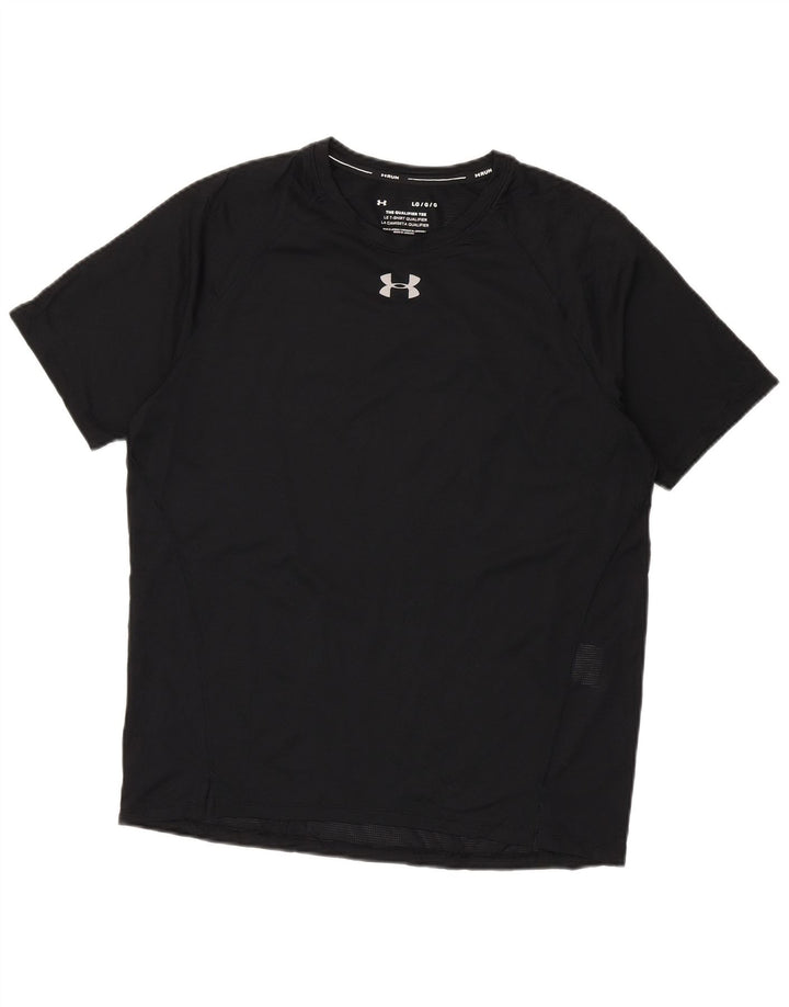 Under Armour Ανδρικό T-Shirt Top Large Μαύρο Πολυεστέρας