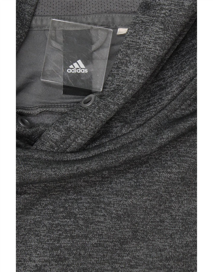 ADIDAS Mens Hoodie Jumper 2XL Grey Vintage Adidas and Second-Hand Adidas from Messina Hembry 