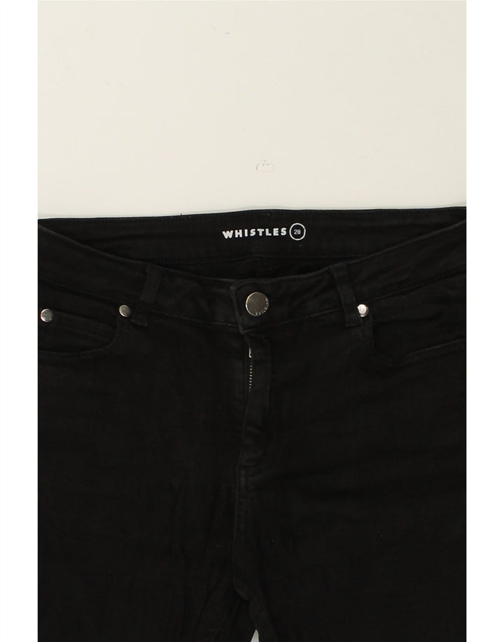 WHISTLES Womens Skinny Jeans W28 L30  Black Cotton | Vintage Whistles | Thrift | Second-Hand Whistles | Used Clothing | Messina Hembry 