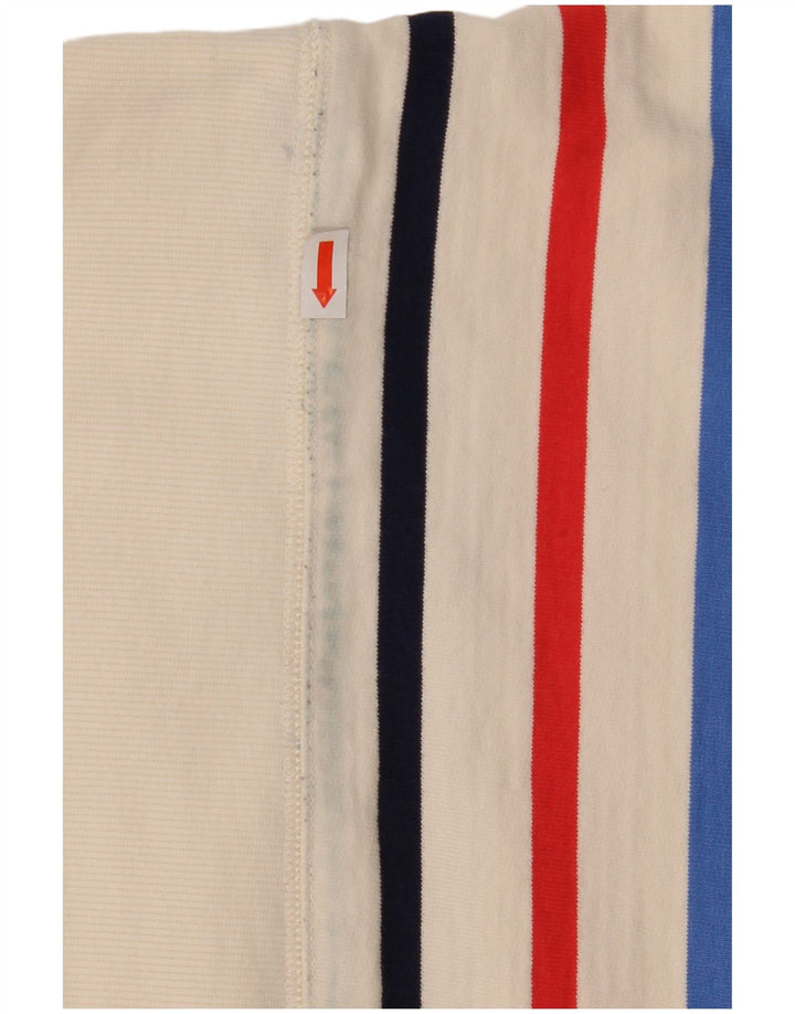 Joules Γυναικεία φούτερ υπερμεγέθη Jumper UK 8 Small White ριγέ βαμβακερό