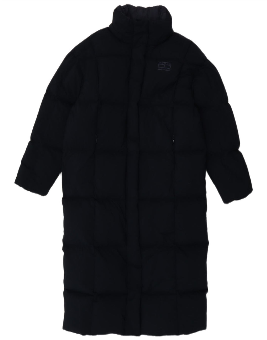 Tommy Hilfiger γυναικείο υπερμεγέθη παλτό UK 10 Small Navy Blue Polyester