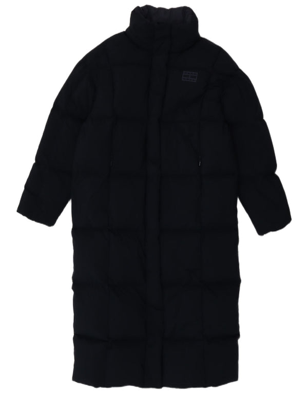 Tommy Hilfiger γυναικείο υπερμεγέθη παλτό UK 10 Small Navy Blue Polyester
