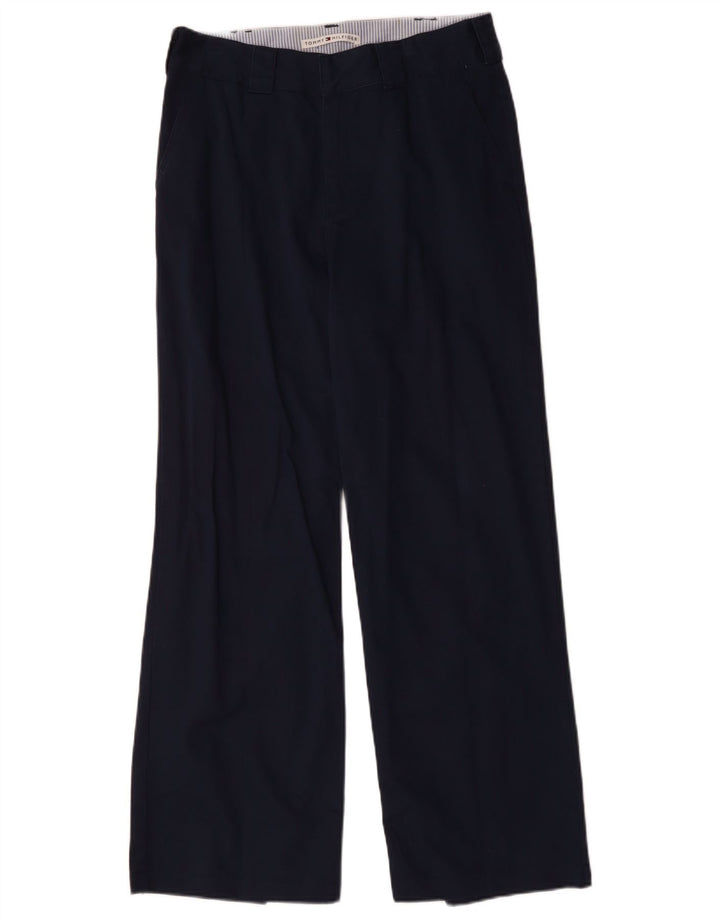 TOMMY HILFIGER Γυναικείο Bootcut παντελόνι Chino US 12 Large W32 L30 Navy Blue