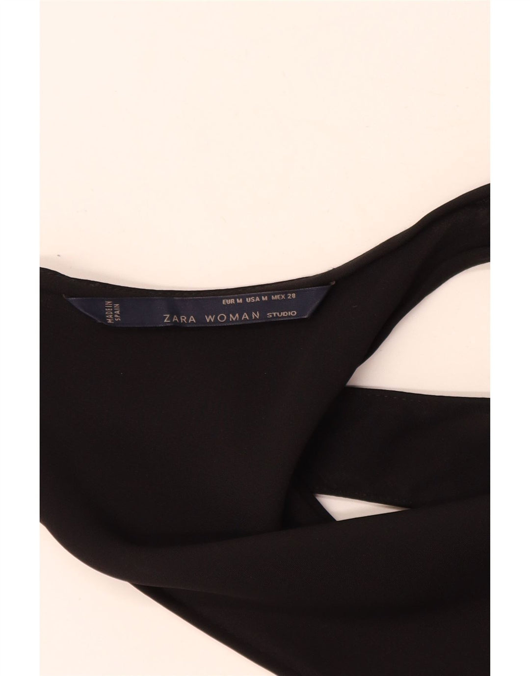 Zara γυναικεία αμάνικη φόρμα UK 14 μεσαία μαύρη βισκόζη