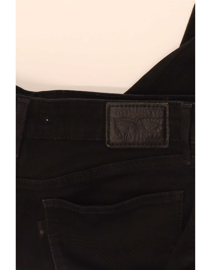 Levi's Womens 715 Bootcut Jeans W26 L32 Μαύρο βαμβακερό