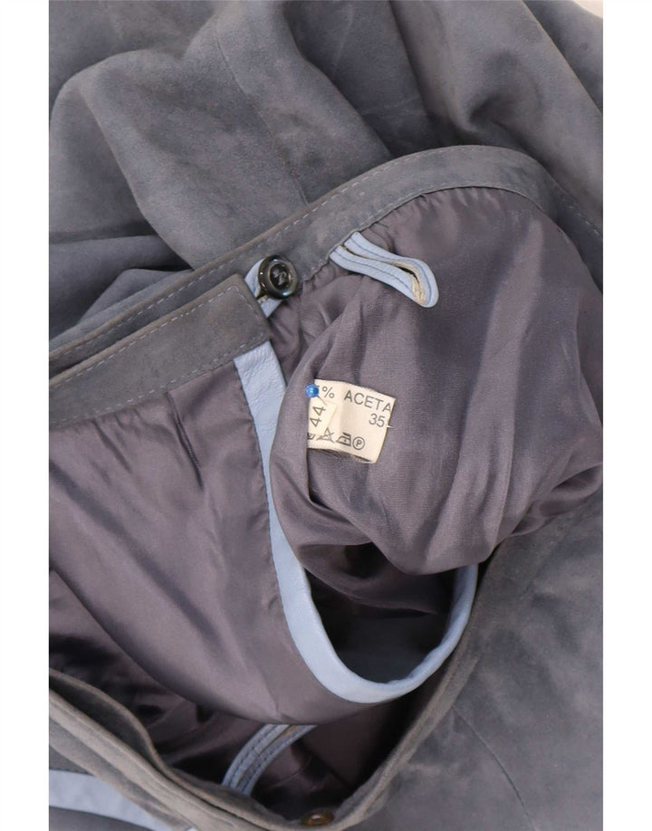 Vintage Γυναικεία Wrap Φούστα IT 44 Medium W25 Grey Acetate