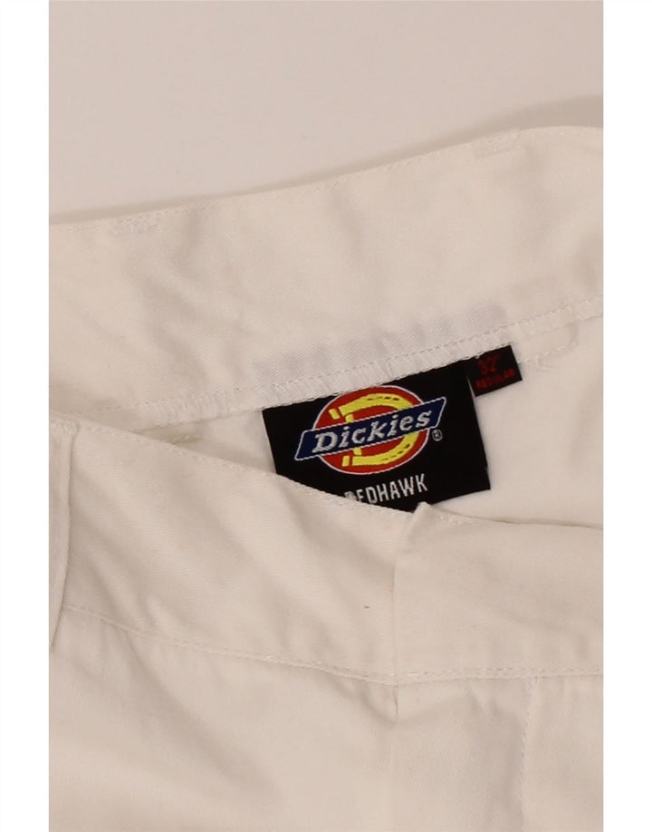 DICKIES Womens Straight Cargo Trousers W32 L31 White Cotton Vintage Dickies and Second-Hand Dickies from Messina Hembry 