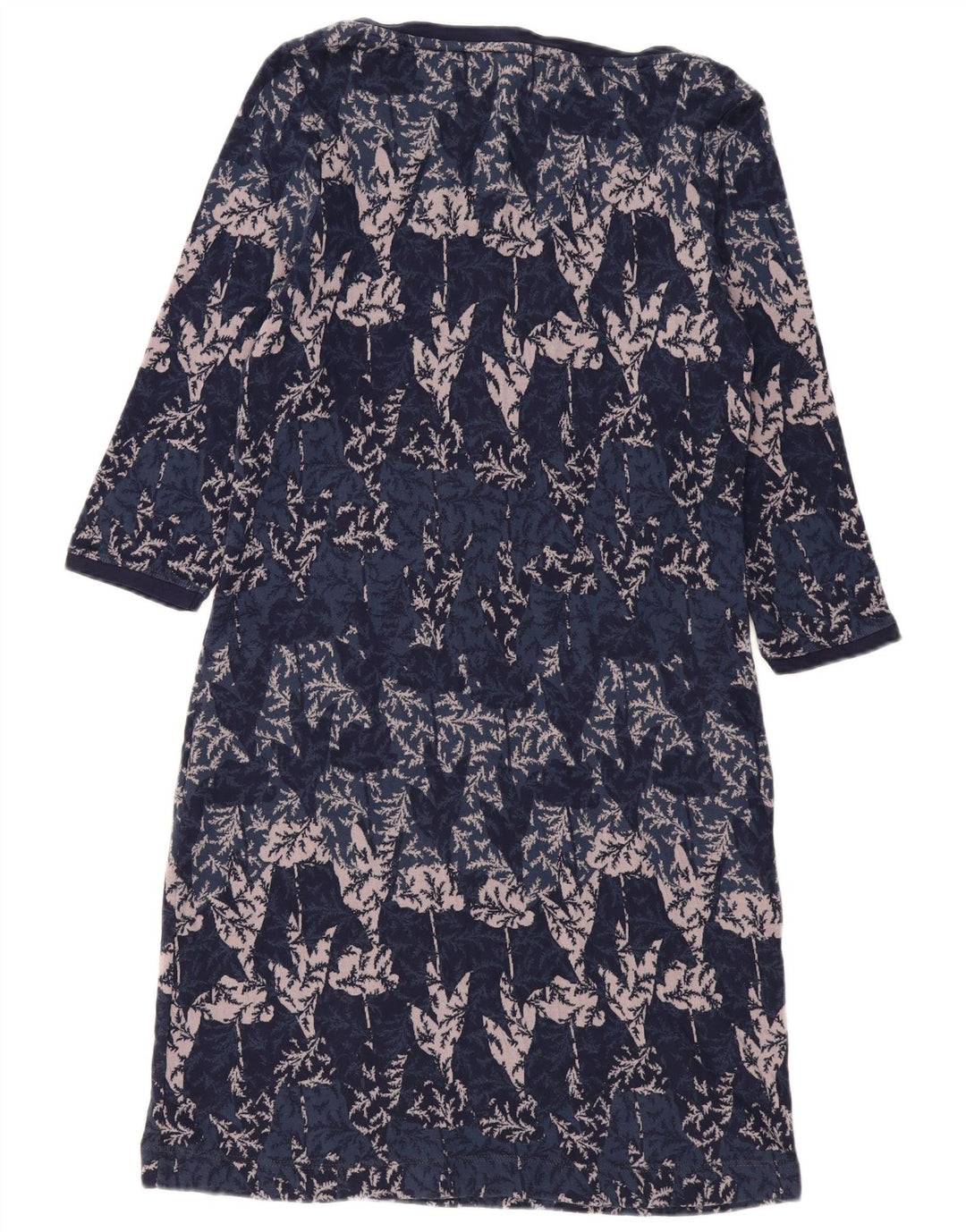 White Stuff Γυναικείο Φόρεμα με μανίκια 3/4 Basic UK 14 Medium Navy Blue Floral