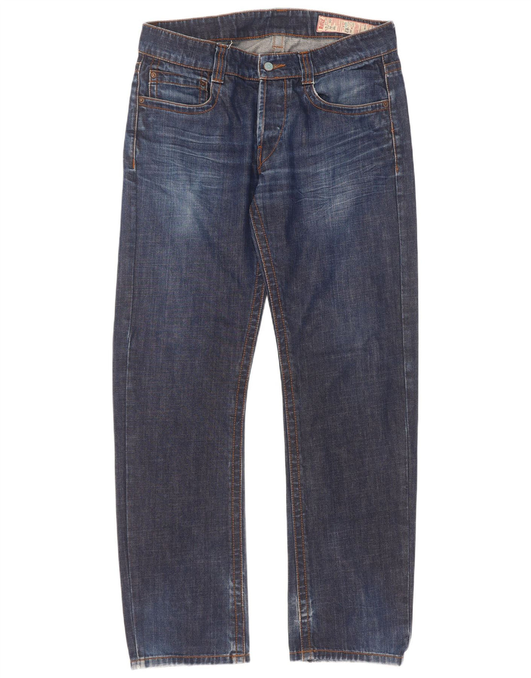 Rifle Ανδρικό τζιν ίσιο W34 L34 Navy Blue Cotton