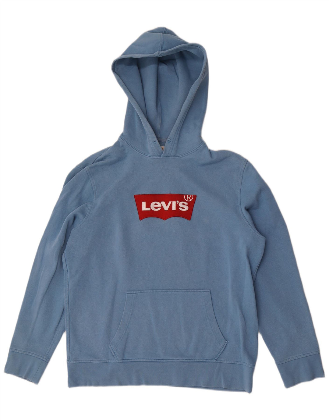 Ανδρικό γραφικό κουκούλα Levi's μεγάλο μπλε βαμβακερό