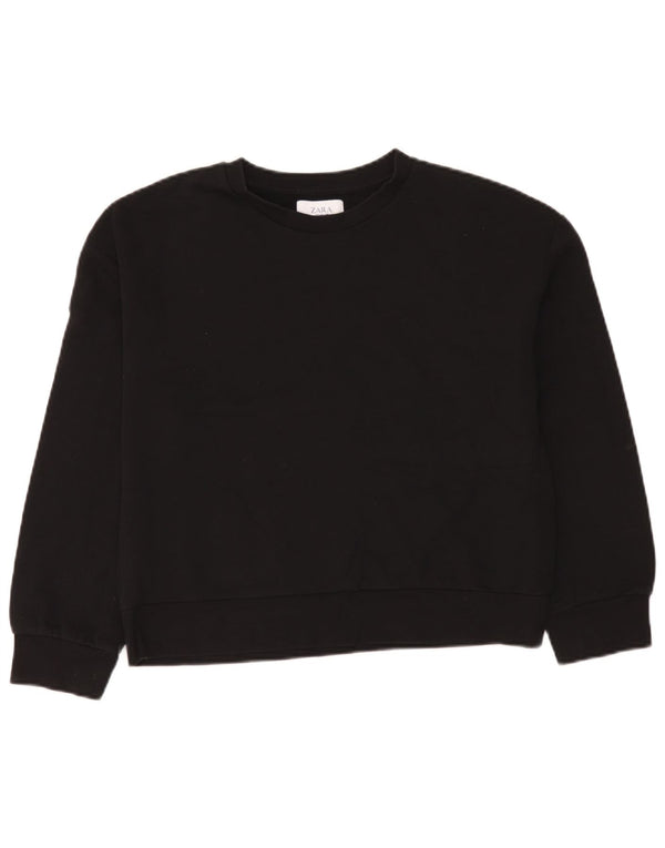 Zara Γυναικεία φούτερ Trafaluc Oversized Jumper UK 10 Small Black Cotton