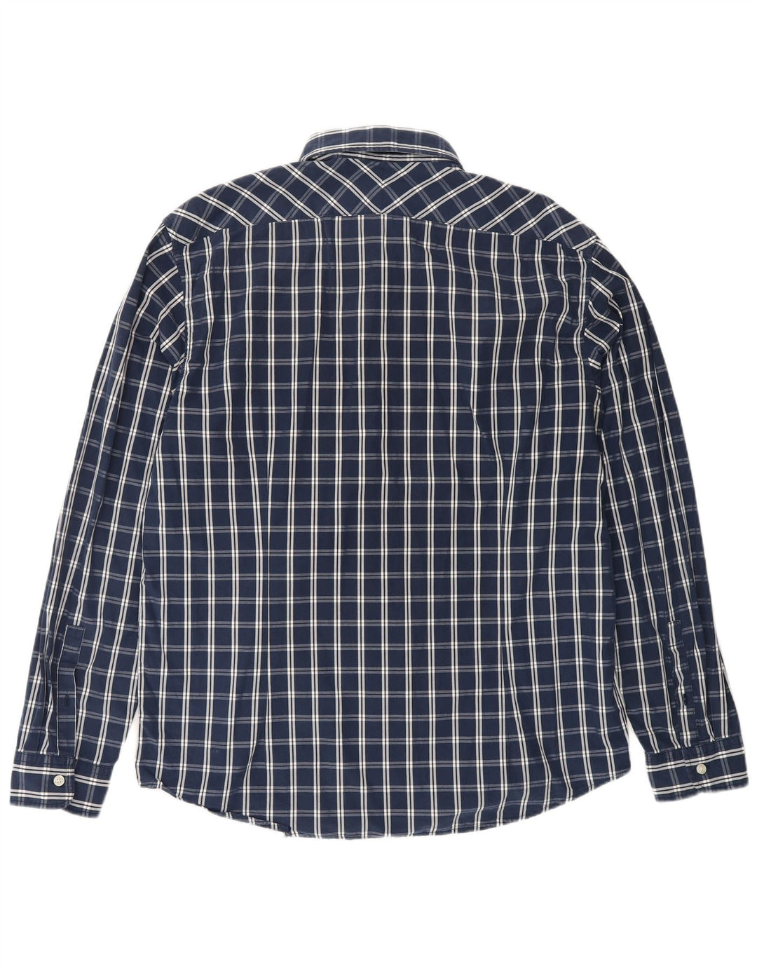 Ανδρικό πουκάμισο ESPRIT XL Navy Blue Check Cotton