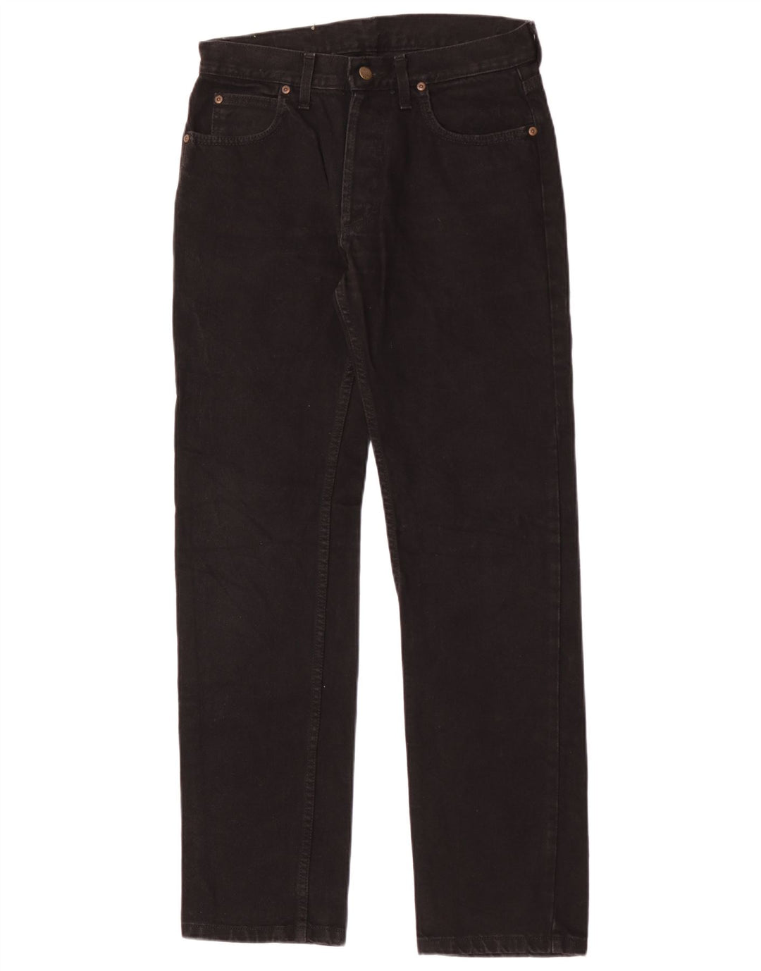 Lee Mens Straight Jeans W30 L32 Μαύρο βαμβακερό